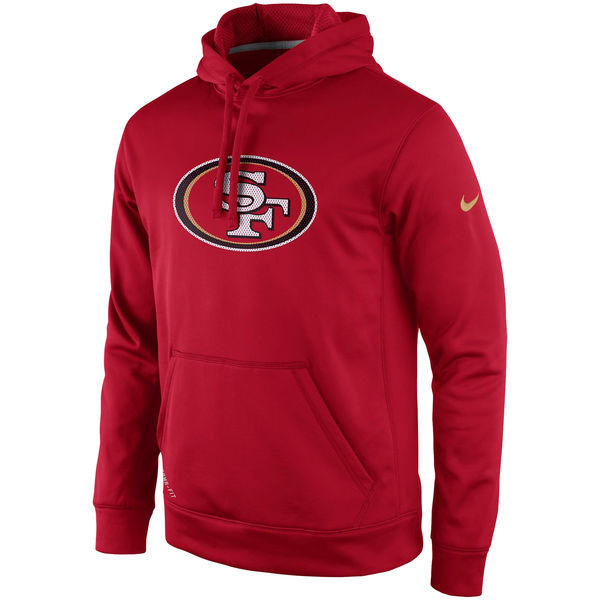 Men San Francisco 49ers Nike Practice Performance Pullover Hoodie Scarlet->san francisco 49ers->NFL Jersey